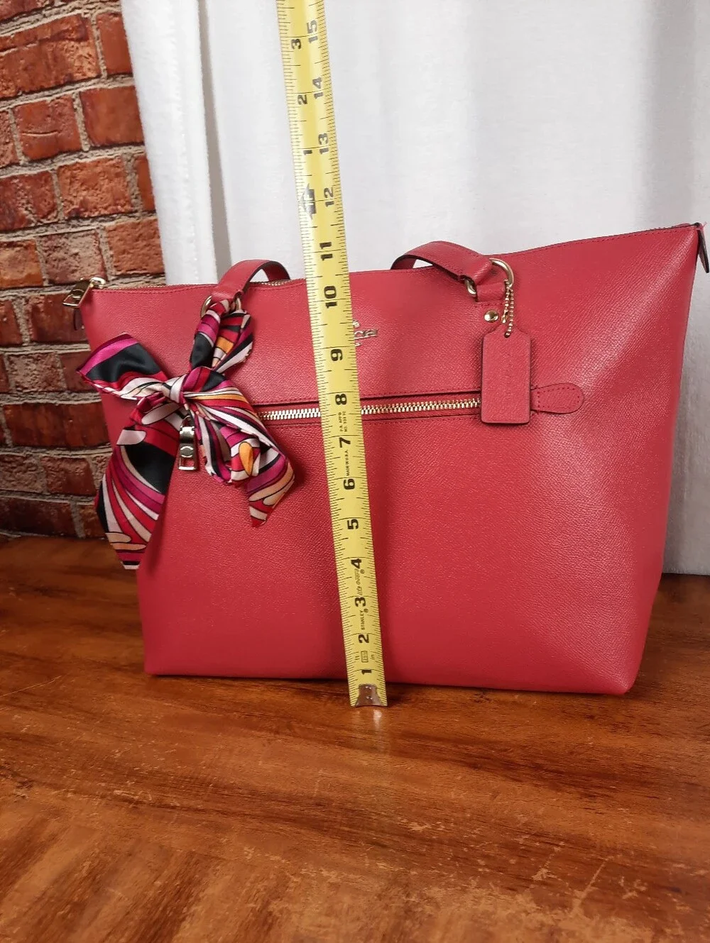 Coach Genuine Saffiano Leather Tote